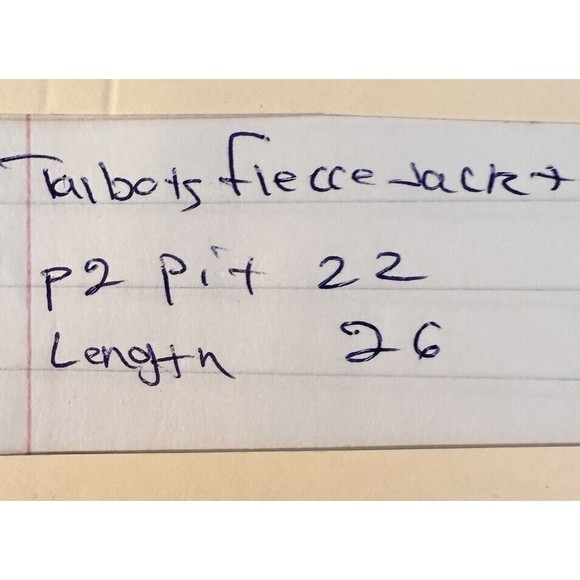 Talbots Blue‎ Fleece Patterned Jacket, Size L - Picture 11 of 11